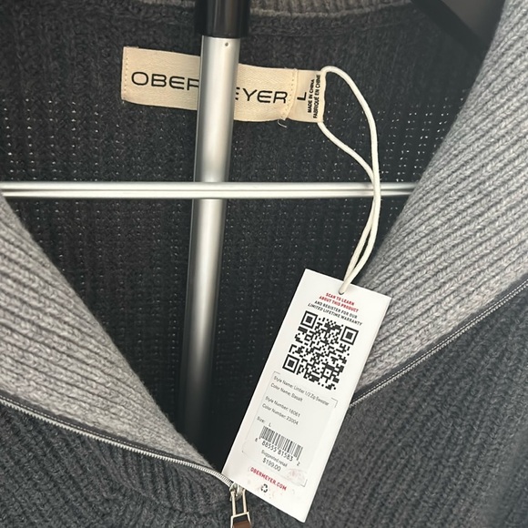 OBERMEYER Merino Wool LIMBER 1/2 ZIP SWEATER WOMEN'S - Picture 5 of 6